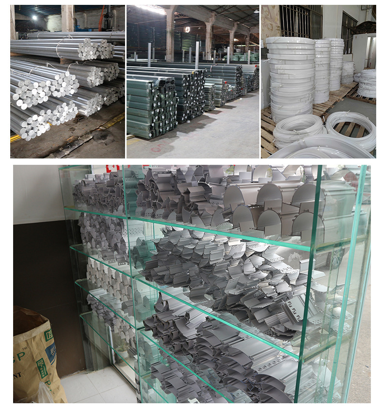 materials and samples of LED PROFILES IN OUR ALUMINUM FACTORY  FROM CHINA